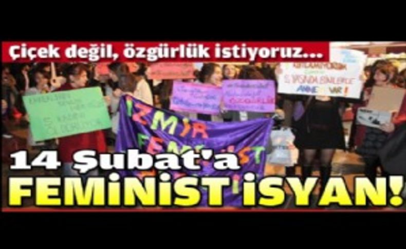 Kadınlardan 14 Şubat eylemi